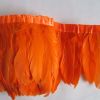 Orange Goose Feathers Trim Fringe DIY Dress Sewing Craft Feather Clothing Costumes Party Decoration,2 Yards