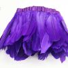 Purple Goose Feathers Trim Fringe DIY Dress Sewing Craft Feather Clothing Costumes Party Decoration,2 Yards