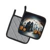 The Grim Reaper Spooky Halloween Pair of Pot Holders Kitchen Heat Resistant Pot Holders Sets Oven Hot Pads for Cooking Baking BBQ, 7 1/2 x 7 1/2