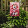 Akita My Valentine Garden Flag Mailbox Flag Decorative Yard Flag Banner Outside Patio Artwork Yard Flower Beds, Garden Size, Multicolor