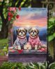 Shih Tzu Two Hearts Garden Flag Mailbox Flag Decorative Yard Flag Banner Outside Patio Artwork Yard Flower Beds, Garden Size, Multicolor