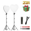 SH Christmas Heart Light New Year Gift 2700K-7500k Decorations Light Lamp With Tripod no RGB Christmas Decoration Props Girl
