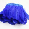 Royal Blue Goose Feathers Trim Fringe DIY Dress Sewing Craft Feather Clothing Costumes Party Decoration,2 Yards