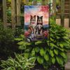 Collie Two Hearts Garden Flag Mailbox Flag Decorative Yard Flag Banner Outside Patio Artwork Yard Flower Beds, Garden Size, Multicolor