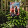 Airedale Terrier Two Hearts Garden Flag Mailbox Flag Decorative Yard Flag Banner Outside Patio Artwork Yard Flower Beds, Garden Size, Multicolor