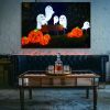 Drop-Shipping Framed Canvas Wall Art Decor Painting For Halloween,Cute Ghost Painting For Halloween Gift, Decoration For Halloween Office Living Room