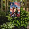 Irish Terrier Two Hearts Garden Flag Mailbox Flag Decorative Yard Flag Banner Outside Patio Artwork Yard Flower Beds, Garden Size, Multicolor