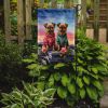 Brussels Griffon Two Hearts Garden Flag Mailbox Flag Decorative Yard Flag Banner Outside Patio Artwork Yard Flower Beds, Garden Size, Multicolor