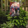 Dalmatian Two Hearts Garden Flag Mailbox Flag Decorative Yard Flag Banner Outside Patio Artwork Yard Flower Beds, Garden Size, Multicolor