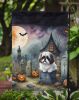 Shih Tzu Spooky Halloween Garden Flag Mailbox Flag Decorative Yard Flag Banner Outside Patio Artwork Yard Flower Beds, Garden Size, Multicolor