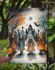 Creepy Dolls Spooky Halloween Garden Flag Mailbox Flag Decorative Yard Flag Banner Outside Patio Artwork Yard Flower Beds, Garden Size, Multicolor