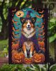 Sheltie Witchy Halloween Garden Flag Mailbox Flag Decorative Yard Flag Banner Outside Patio Artwork Yard Flower Beds, Garden Size, Multicolor