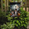 Sheltie Spooky Halloween Garden Flag Mailbox Flag Decorative Yard Flag Banner Outside Patio Artwork Yard Flower Beds, Garden Size, Multicolor