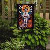 White Boxer Witchy Halloween Garden Flag Mailbox Flag Decorative Yard Flag Banner Outside Patio Artwork Yard Flower Beds, Garden Size, Multicolor