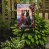 Irish Wolfhound Two Hearts Garden Flag Mailbox Flag Decorative Yard Flag Banner Outside Patio Artwork Yard Flower Beds, Garden Size, Multicolor