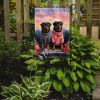 Rottweiler Two Hearts Garden Flag Mailbox Flag Decorative Yard Flag Banner Outside Patio Artwork Yard Flower Beds, Garden Size, Multicolor