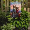 Sheltie Two Hearts Garden Flag Mailbox Flag Decorative Yard Flag Banner Outside Patio Artwork Yard Flower Beds, Garden Size, Multicolor