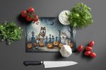 NEW Akita Spooky Halloween Glass Cutting Board Decorative Tempered Glass Kitchen Cutting and Serving Board Large Size Chopping Board
