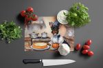 NEW Miniature Pinscher Fall Kitchen Pumpkins Glass Cutting Board Decorative Tempered Glass Kitchen Cutting and Serving Board Large Size Chopping Board