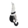 10.2x5.5x23.5" Fabric Sitting Gnome with White Hat Spider, for Halloween Decor
