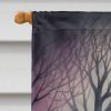 Border Terrier Spooky Halloween House Flag Large Porch Sleeve Pole Decorative Outside Yard Banner Artwork Wall Hanging, Polyester, House Size