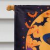 Airedale Terrier Witchy Halloween House Flag Large Porch Sleeve Pole Decorative Outside Yard Banner Artwork Wall Hanging, Polyester, House Size