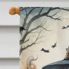Witch Spooky Halloween House Flag Large Porch Sleeve Pole Decorative Outside Yard Banner Artwork Wall Hanging, Polyester, House Size, Multicolor