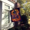 Belgian Tervuren Witchy Halloween House Flag Large Porch Sleeve Pole Decorative Outside Yard Banner Artwork Wall Hanging, Polyester, House Size