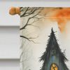 The Weeping Woman Spooky Halloween House Flag Large Porch Sleeve Pole Decorative Outside Yard Banner Artwork Wall Hanging, Polyester, House Size