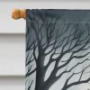 Alaskan Malamute Spooky Halloween House Flag Large Porch Sleeve Pole Decorative Outside Yard Banner Artwork Wall Hanging, Polyester, House Size