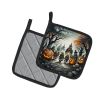 Orcs Spooky Halloween Pair of Pot Holders Kitchen Heat Resistant Pot Holders Sets Oven Hot Pads for Cooking Baking BBQ, 7 1/2 x 7 1/2