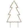 Christmas Light Decoration with Spikes Tree 115 LEDs 35.4"