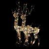 Acrylic Reindeer Christmas Decorations 2 pcs 47.2" Multicolor
