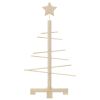 Wooden Christmas Tree for Decoration 29.5" Solid Wood Pine