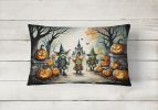 More Spooky Halloween Throw Pillow Throw Pillow for Indoor Couch Bed Outdoor Patio Washable, Goblins 2246,12Hx16W