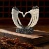 1pc Love Style Skull Palm Bone Halloween Ornaments, Resin Skeleton Hands Human Model Skeleton Gift, For Indoor Outdoor Halloween Decorations