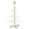 Wooden Christmas Tree for Decoration 29.5" Solid Wood Pine