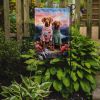 Vizsla Two Hearts Garden Flag Mailbox Flag Decorative Yard Flag Banner Outside Patio Artwork Yard Flower Beds, Garden Size, Multicolor