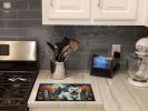 NEW Westie Spooky Halloween Glass Cutting Board Decorative Tempered Glass Kitchen Cutting and Serving Board Large Size Chopping Board