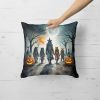 Werewolves Spooky Halloween Throw Pillow Machine Washable, Indoor Outdoor Decorative Pillow for Couch, Bed or Patio, 18Hx18W
