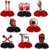 9PCS Halloween Honeycomb Table Centerpieces, Girls Halloween Party Decorations
