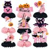 9PCS Halloween Honeycomb Table Centerpieces, Girls Halloween Party Decorations