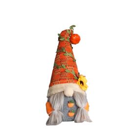 Gnome Decoration,Faceless Doll Gnome for Thanksgiving Halloween Decor (Color: style 2)