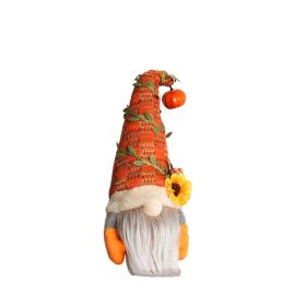Gnome Decoration,Faceless Doll Gnome for Thanksgiving Halloween Decor (Color: style 1)