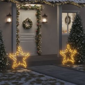 Christmas Light Decoration with Spikes Star 115 LEDs 33.5" (Color: Black)