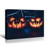 1pcs Drop-Shipping Framed Canvas Wall Art Decor Painting For Halloween,Scary Pumpkin Painting For Halloween Gift