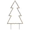 Christmas Light Decoration with Spikes Tree 80 LEDs 23.6"